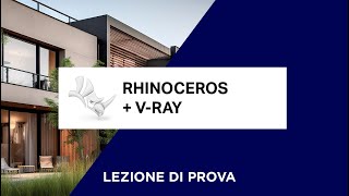 Corso di Rhinoceros  VRay Modellazione di Muri e Porte [upl. by Mcgrody]