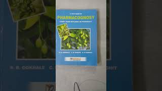 Dpharmacy 1st year Pharmacognosy most important book for study [upl. by Nenad]