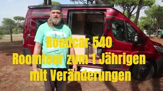 Kastenwagen Pössl Roadcar 540 die große Roomtour zum 1 Jährigen [upl. by Reniti]