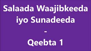 Salaada Waajibkeeda iyo Sunadeeda  Qeebta 1  Casharka Sheekh Axmed Bukhaari [upl. by Norit]