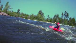 Kayak Head On Collision With Whitewater Rafters [upl. by Firahs]