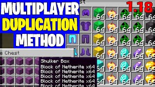 How to Duplicate Items in Minecraft 118 Multiplayer Servers NEW [upl. by Dryden728]