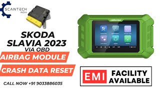 Skoda Slavia 2023 Crash Data Reset via OBD  OBDSTAR MD50  Airbag Module Reset  airbagreset md50 [upl. by Anirtruc]