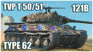 TVP T 5051 121B amp Type 62 • WoT Blitz Gameplay [upl. by Locklin]