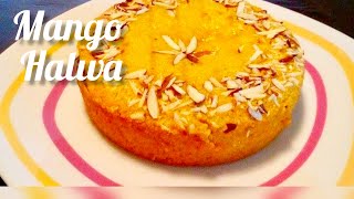 How to make mango halwaKesariMango halwa kaise banayeआम का हलवा😋 [upl. by Annail]