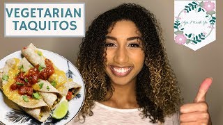 HEALTHY VEGETARIAN DINNER RECIPE » Taquitos [upl. by Htiffirg]