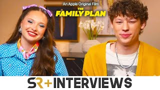 The Family Plan Interview Zoe Colletti amp Van Crosby On Joining The Action With Mark Wahlberg [upl. by Rutan]