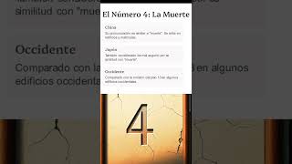 El Número 4 ¿Superstición o Realidad  Misterios de la Cultura Asiática [upl. by Cutter]