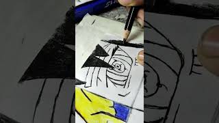 Sasuke unchiha rinnegan eye drawing part 3 next part subscriber demand art shorts sasuke [upl. by Alletsirhc]