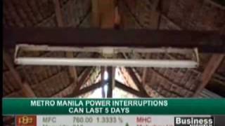 Metro Manila power interruptions can last 5 days [upl. by Yvonne735]