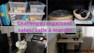 CHALLENGE RANGEMENT SALONSALLE À MANGER⎪Astuces et Organisation [upl. by Nosnek]