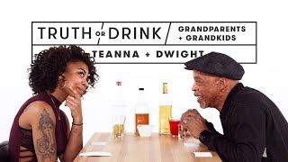 Grandparents amp Grandkids Play Truth or Drink Teanna amp Dwight  Truth or Drink  Cut [upl. by Mikol892]