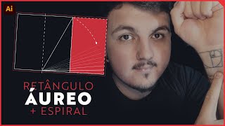 COMO FAZER O RETÂNGULO  ESPIRAL ÁUREO NO ILLUSTRATOR 😎TUTORIAL [upl. by Kippy]