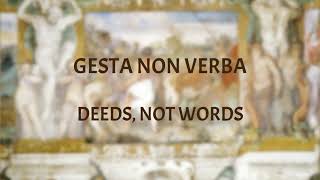 Latin proverbs  Deeds not words [upl. by Raimund]