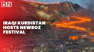 IRAQI KURDISTAN HOSTS NEWROZ FESTIVAL [upl. by Orteip974]