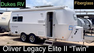 Oliver Legacy Elite II Twin Fiberglass Travel Trailer  Bigger than Casita Scamp PPL RV Consignment [upl. by Atiuqat924]