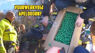 VUURWERK AFSTEKEN IN APELDOORN  STOKEN IN 3 [upl. by Lubba]