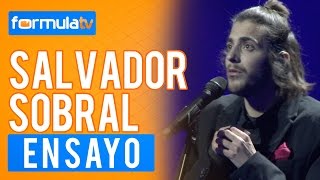 Salvador Sobral quotAmar Pelos Doisquot Portugal  Primer ensayo COMPLETO en Eurovisión 2017 [upl. by Nnaharas]