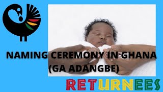 Naming Ceremony in Ghana Ga Adangbe  Ghana Outdooring  Ghana ceremony and birth [upl. by Aleacin]