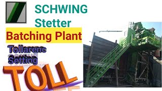 Schwing stetter Batching Plant Tollarenc seting TollCP30 [upl. by Anne-Corinne]