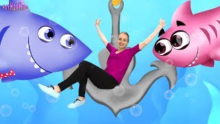 Baby Shark Kids Song  Nursery Rhymes for Babies and Toddlers  HeyHop Kids [upl. by Enirehs724]