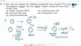 How will you prepare the following compounds from benzene You may use any inorganic reagent [upl. by Franz]