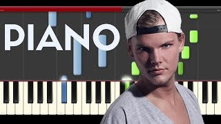 Avicii Without You Sandro Cavazza Piano Midi tutorial Sheet app Cover Karaoke [upl. by Yellek]