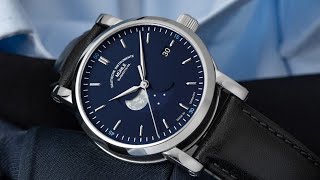 Muhle Glashutte M14462LB Teutonia IV BlueMoon Automatic 39mm [upl. by Adnuhser]