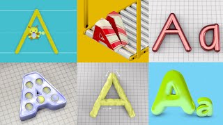 Letter A Compilation Highlights  Learn to Write amp more [upl. by Tewfik]