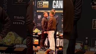 CANELO VS GGG 3  FIGHTERS FACEOFF AT FINAL PRESS CONFERENCE [upl. by Narut]