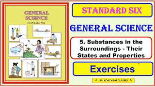 5 Substances in the surroundings  Their States and Properties Exercise Science Class 6th std6 [upl. by Medorra]