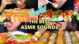 Sushi Overload  ASMR Mukbang Compilation [upl. by Darlene188]