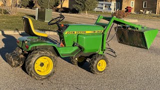 HERE IS HOW TO BUILD A BUCKET LOADER FOR THE JOHN DEERE GARDEN TRACTOR 317 ampOR 318 TUTORIAL [upl. by Rivkah]