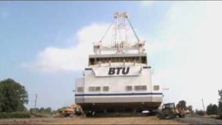 13MillionPound Dragline Crosses Central Indiana [upl. by Hutner]