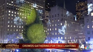 Rockefeller Center Christmas Tree Lighting This is the best time to see it  NBC New York [upl. by Hime]