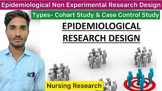 Epidemiological Non Experimental Research Design  Cohart Study amp Case Control Study  Research [upl. by Tabb]