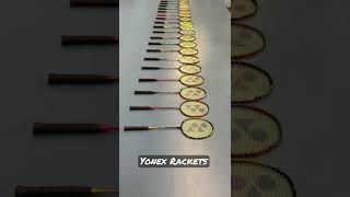 21 New Yonex Badminton Rackets on the Line shorts [upl. by Ecniuq]