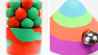 1 Hour Kinetic Sand ASMR Satisfying Sand ASMR Cutting Relaxing Kinetic Sand ASMR 50 [upl. by Ayanahs]