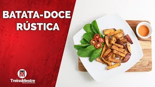 RECEITA FIT DE BATATA DOCE RÚSTICA ASSADA [upl. by Asinet625]