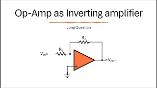 Op Amp as inverting amplifierPrinciple of virtual groundgain of amplifier [upl. by Aihsenak]