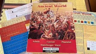 Four Battles of the Ancient World Decision Games  Unboxing amp Overview [upl. by Iht]