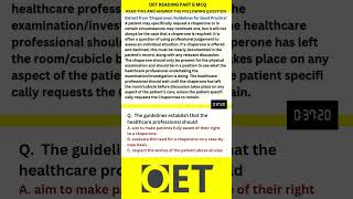 OET READING PART B  OET 20 Online Classroom oetreading oetreadingtest [upl. by Navac]