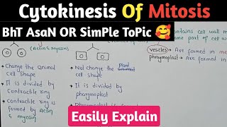 Cytokinesis In Mitosis  Class 12 Biology [upl. by Luanni574]