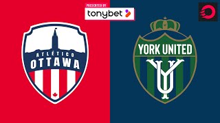 HIGHLIGHTS Atlético Ottawa vs York United Aug 5 2023  Presented by tonybet [upl. by Rind205]