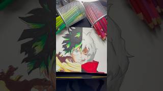 Drawing Deku VS Shigaraki from My Hero Academia art myheroacademia shorts [upl. by Duyne]