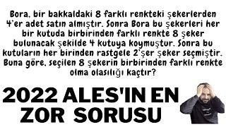 2022 Ales Kimsenin yapamadigi ZOR OLASILIK SORUSU ÇÖZÜMÜ  2022ALES ALES2022 [upl. by Zimmerman3]