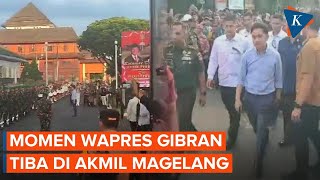 Momen Wapres Gibran Tiba di Akmil Magelang Turun dari Mobil Langsung Sapa Warga [upl. by Maryly]