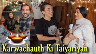 Karwa Chauth Ki Taiyariyan Ho Gai  Mummy Papa Aa Gaye Hamare Paas  Jyotika and Rajat [upl. by Devol518]