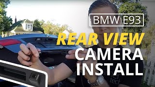 BimmerTech E93 Convertible Rear View Camera and SmartView installation [upl. by Yhtamit]