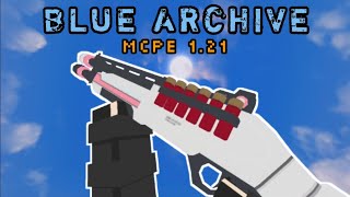 BLUE ARCHIVE  MODS MCPE 121 [upl. by Notsa]